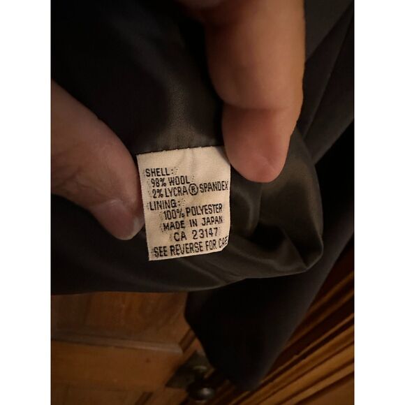 Talbots Black 2 Button Lined Wool Blazer - Picture 3 of 5